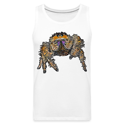 Männer Tank Top Phidippus regius Everglades female - weiß