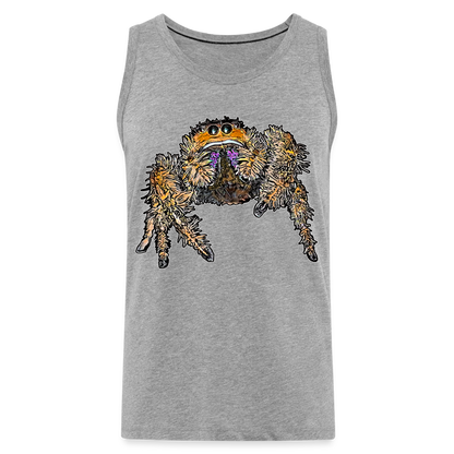 Männer Tank Top Phidippus regius Everglades female - Grau meliert