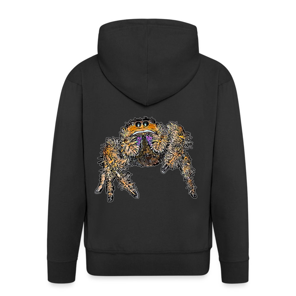 Männer Zip-Hoodie Phidippus regius Everglades female - Schwarz