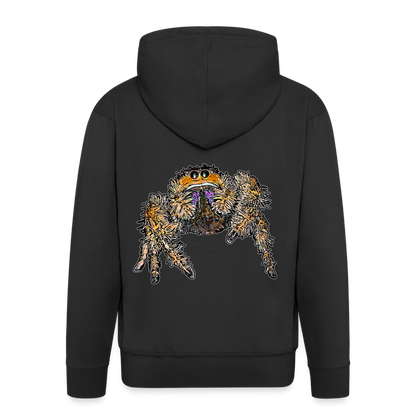 Männer Zip-Hoodie Phidippus regius Everglades female - Schwarz