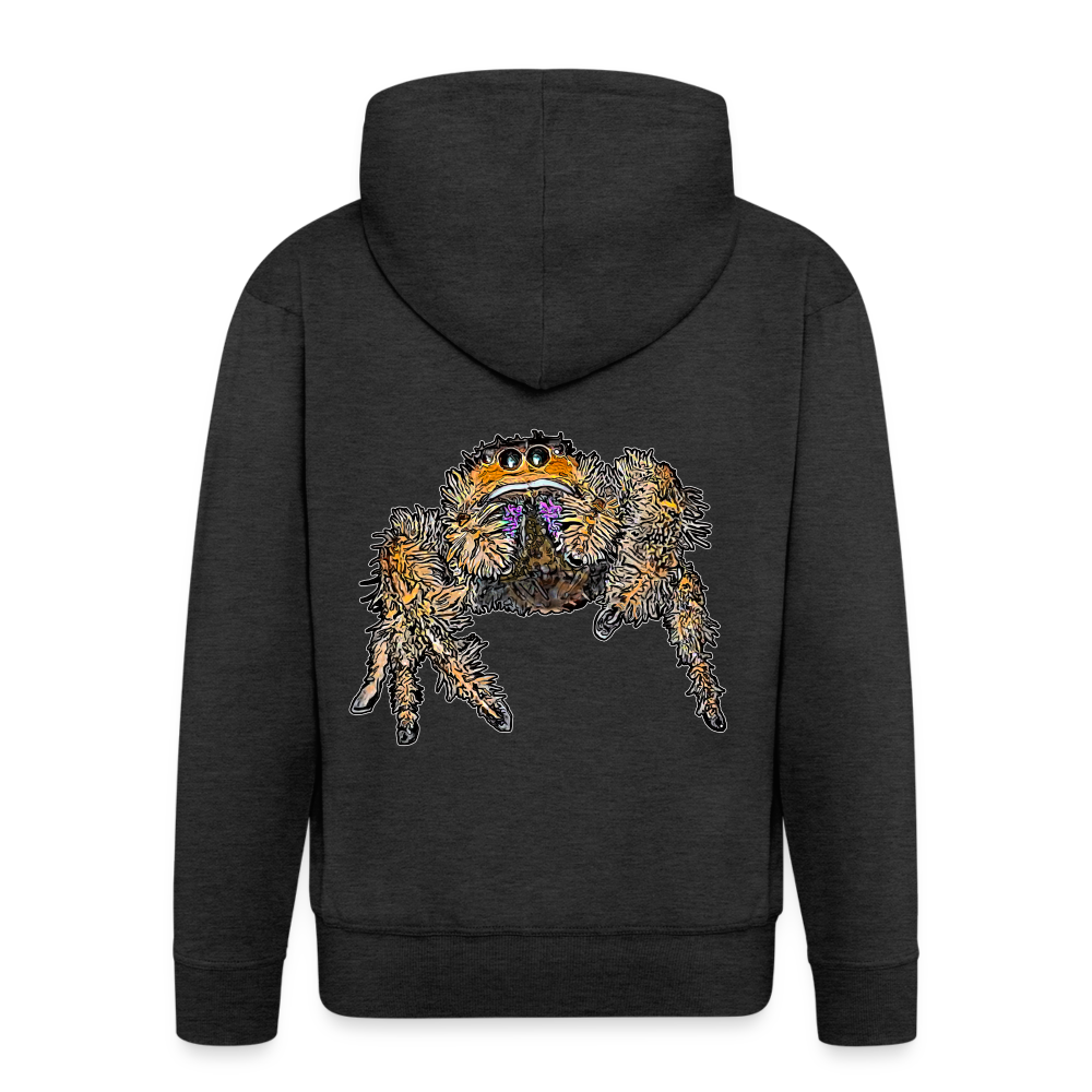 Männer Zip-Hoodie Phidippus regius Everglades female - Anthrazit