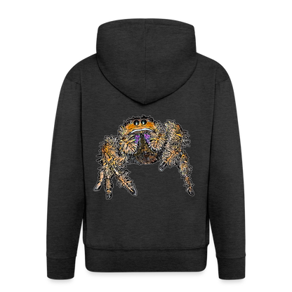 Männer Zip-Hoodie Phidippus regius Everglades female - Anthrazit