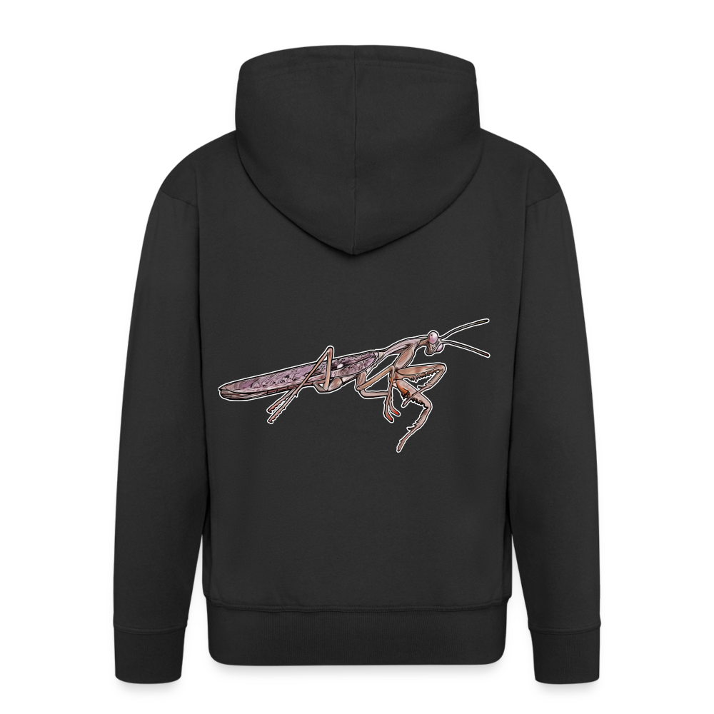 Männer Zip-Hoodie Rhombodera kirbyi - Schwarz