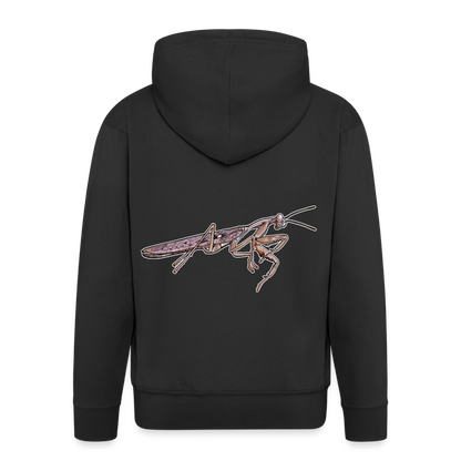 Männer Zip-Hoodie Rhombodera kirbyi - Schwarz