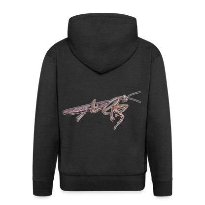 Männer Zip-Hoodie Rhombodera kirbyi - Anthrazit