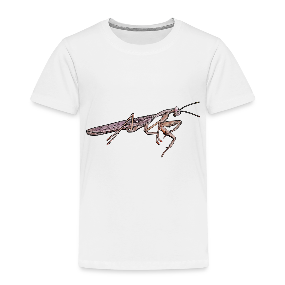 Kinder Basic T-Shirt Rhombodera kirbyi Male - weiß