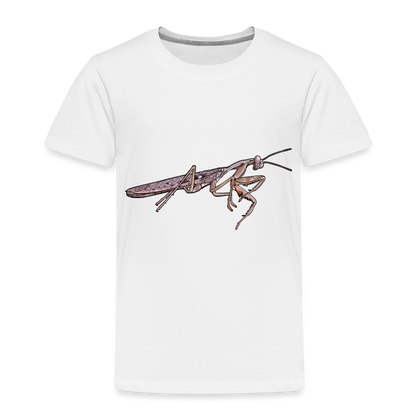 Kinder Basic T-Shirt Rhombodera kirbyi Male - weiß