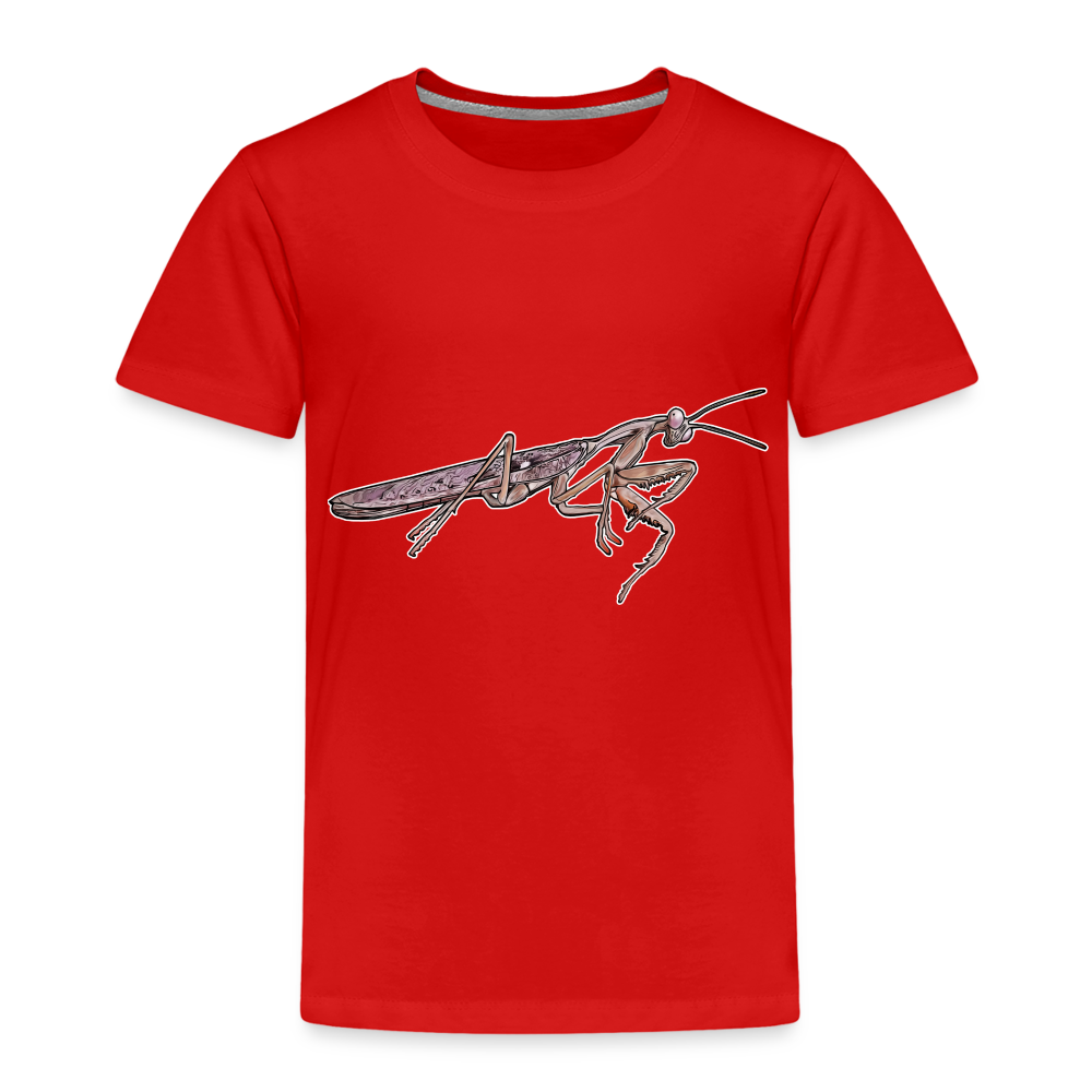 Kinder Basic T-Shirt Rhombodera kirbyi Male - Rot