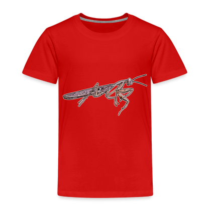 Kinder Basic T-Shirt Rhombodera kirbyi Male - Rot