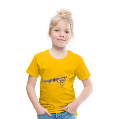 Kinder Basic T-Shirt Rhombodera kirbyi Male - Sonnengelb