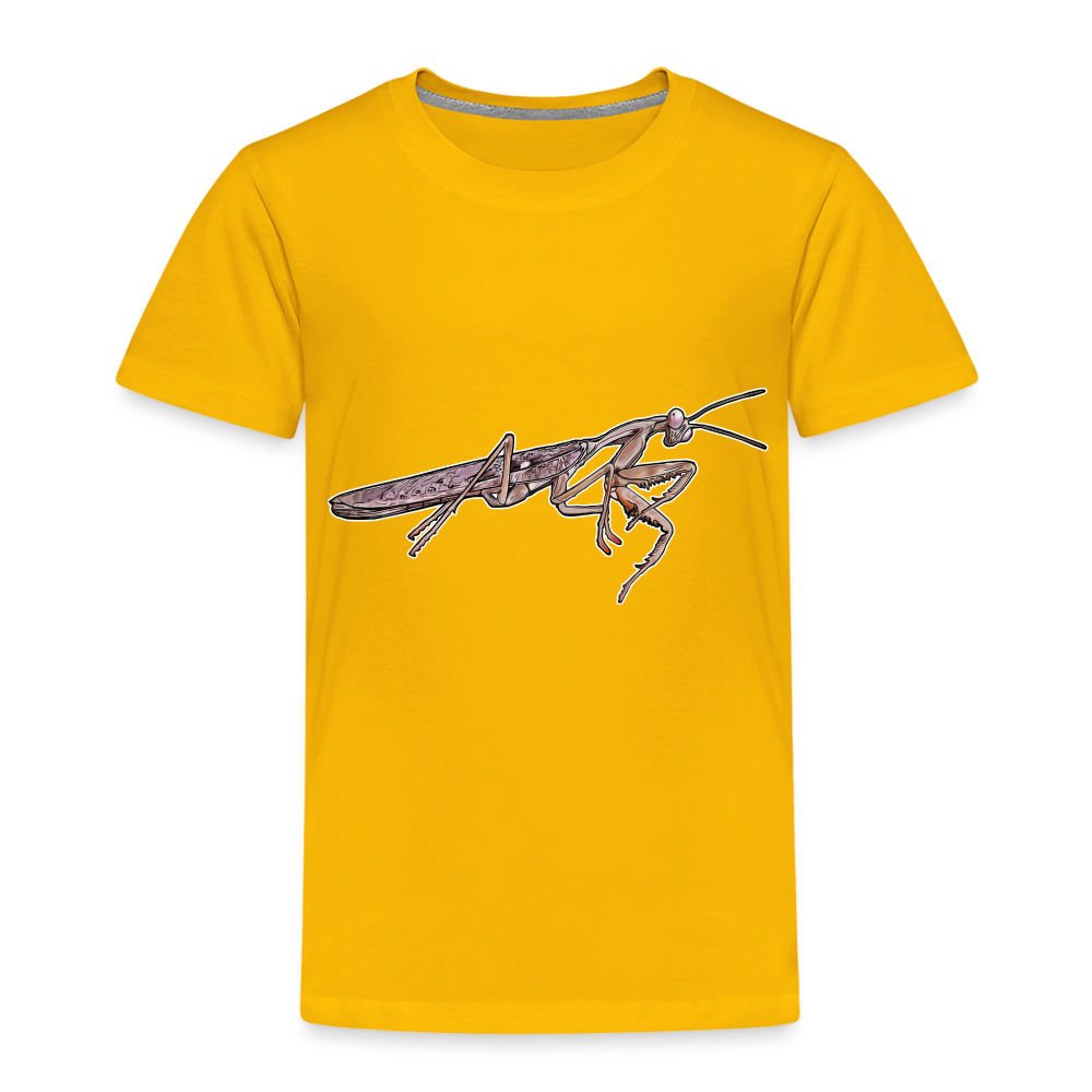 Kinder Basic T-Shirt Rhombodera kirbyi Male - Sonnengelb