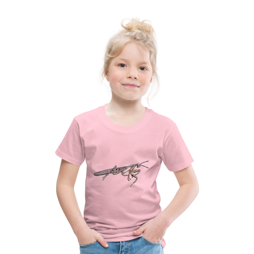 Kinder Basic T-Shirt Rhombodera kirbyi Male - Hellrosa