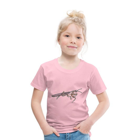Kinder Basic T-Shirt Rhombodera kirbyi Male - Hellrosa
