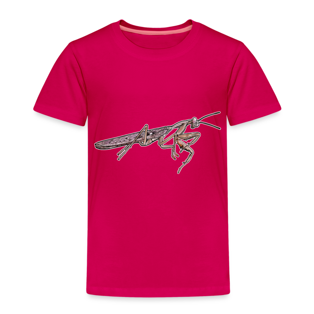 Kinder Basic T-Shirt Rhombodera kirbyi Male - dunkles Pink