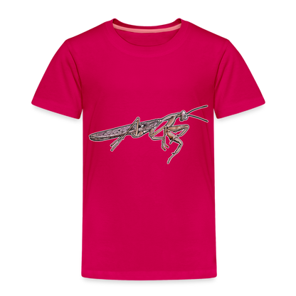 Kinder Basic T-Shirt Rhombodera kirbyi Male - dunkles Pink