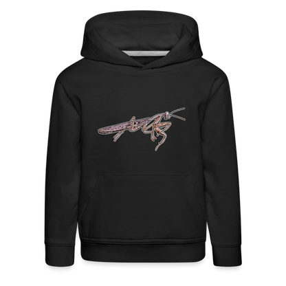 Kinder Hoodie Rhombodera kirbyi Male - Schwarz