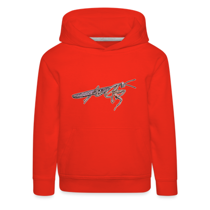 Kinder Hoodie Rhombodera kirbyi Male - Rot