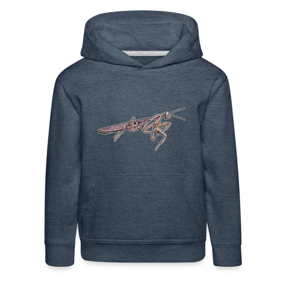 Kinder Hoodie Rhombodera kirbyi Male - Jeansblau