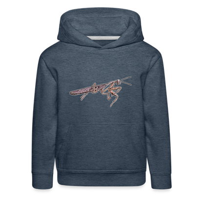 Kinder Hoodie Rhombodera kirbyi Male - Jeansblau