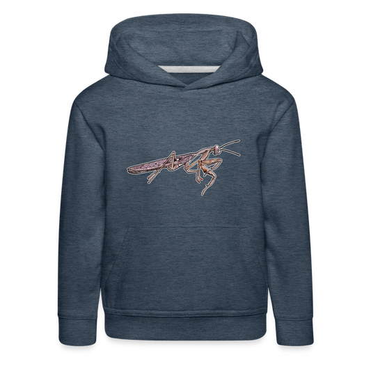 Kinder Hoodie Rhombodera kirbyi Male - Jeansblau