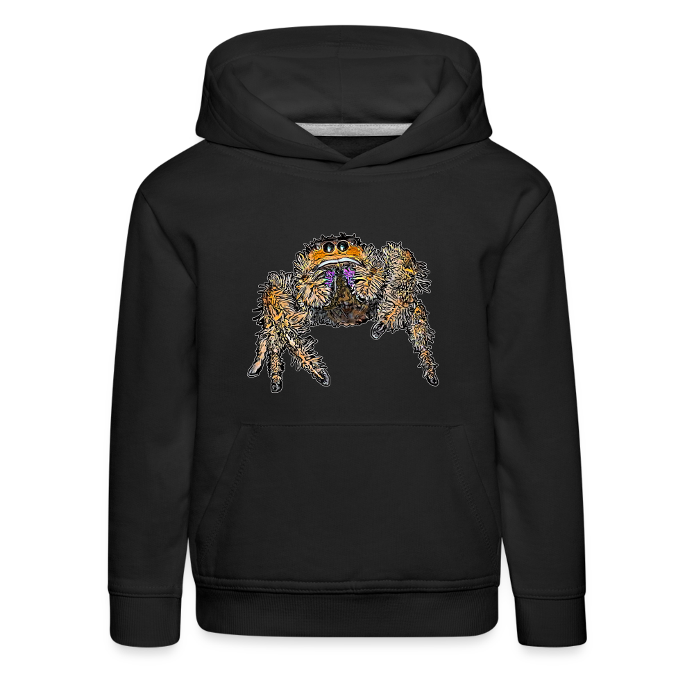 Kinder Hoodie Phidippus regius Everglades female - Schwarz