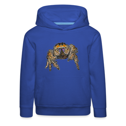 Kinder Hoodie Phidippus regius Everglades female - Royalblau