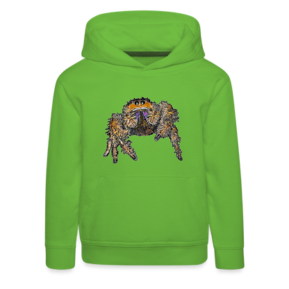 Kinder Hoodie Phidippus regius Everglades female - Hellgrün