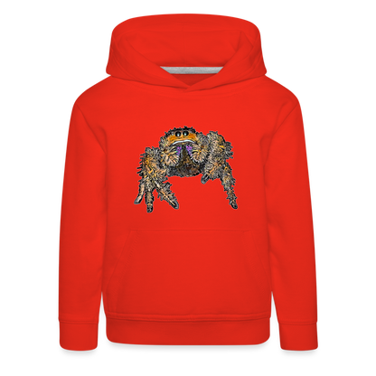Kinder Hoodie Phidippus regius Everglades female - Rot