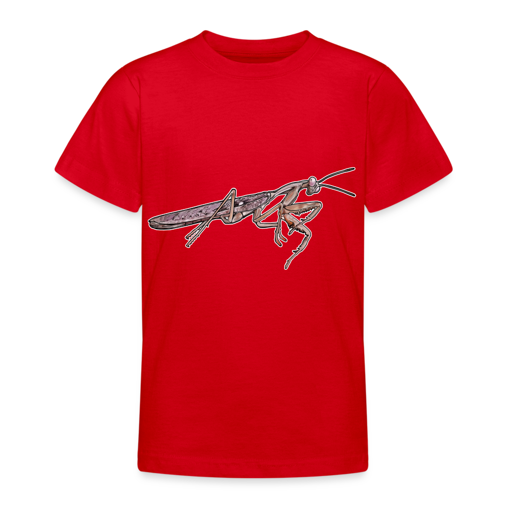 Teenager Basic T-Shirt Rhombodera kirbyi Male - Rot