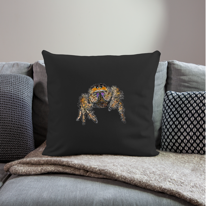 Sofakissen mit Füllung 44cm x 44cm Phidippus regius Everglades female - Schwarz