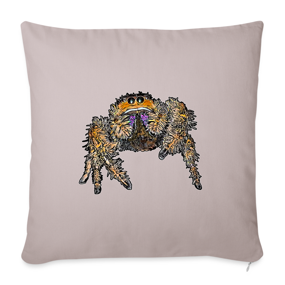 Sofakissen mit Füllung 44cm x 44cm Phidippus regius Everglades female - helles Taupe