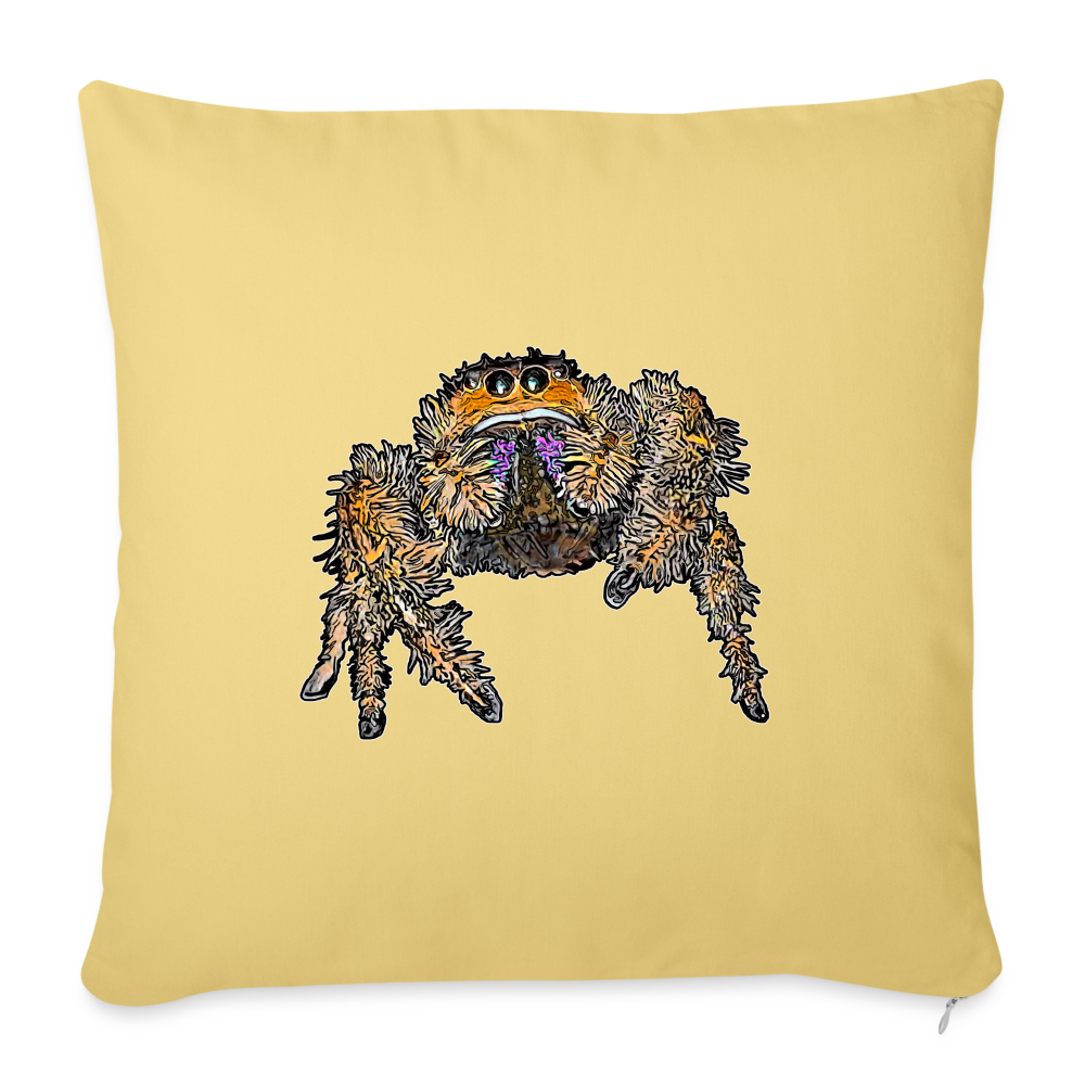 Sofakissen mit Füllung 44cm x 44cm Phidippus regius Everglades female - Hellgelb