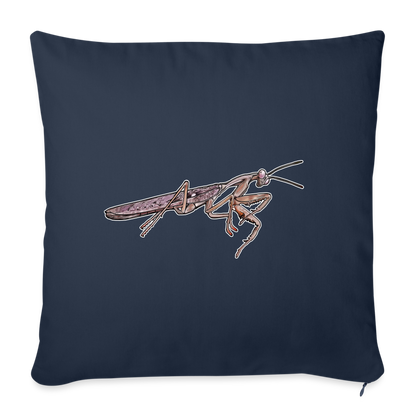 Sofakissen mit Füllung 44cm x 44cm Rhombodera kirbyi male - Navy