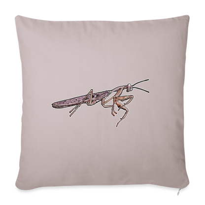 Sofakissen mit Füllung 44cm x 44cm Rhombodera kirbyi male - helles Taupe