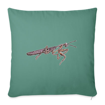 Sofakissen mit Füllung 44cm x 44cm Rhombodera kirbyi male - Tanngrün