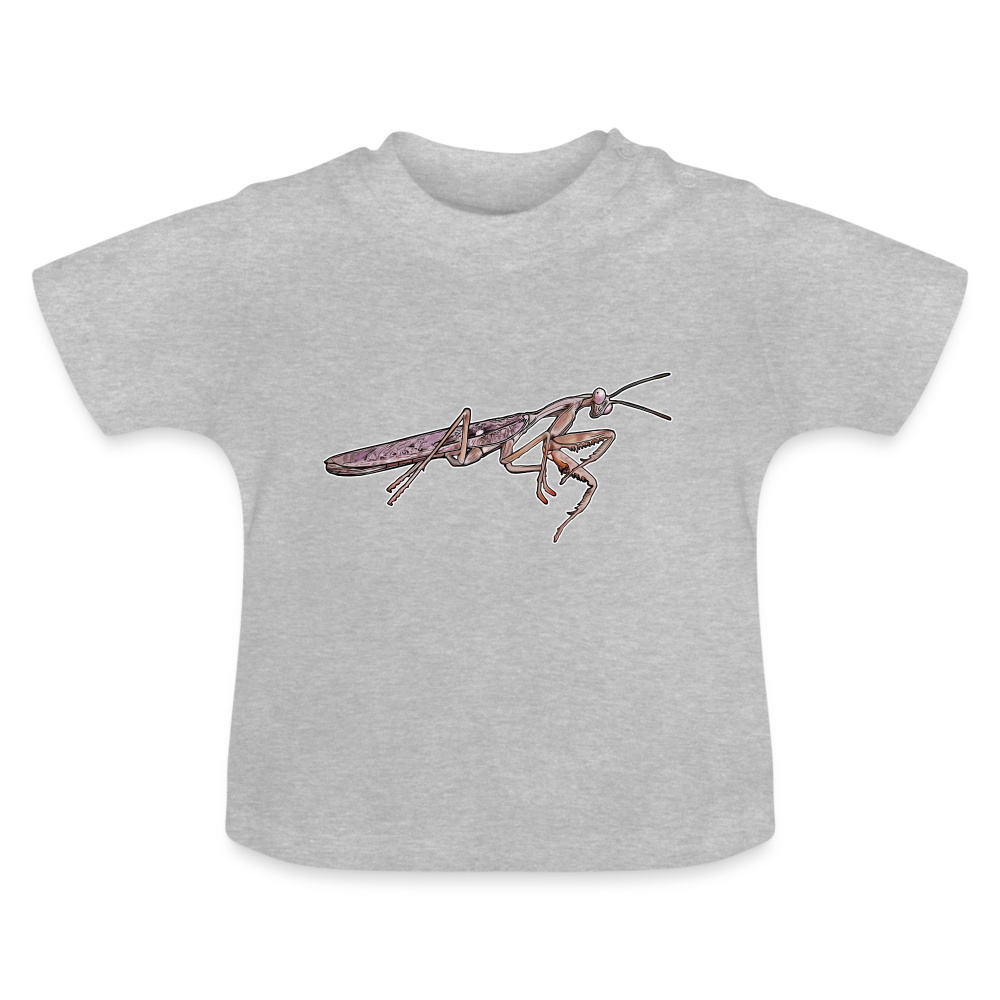 Baby T-Shirt Rhombodera kirbyi male - Grau meliert