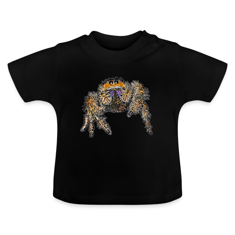 Baby T-Shirt Phidippus regius Everglades female - Schwarz