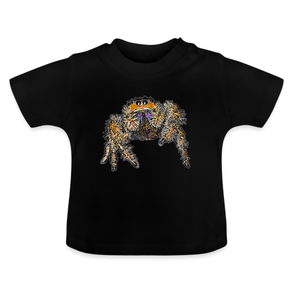 Baby T-Shirt Phidippus regius Everglades female - Schwarz