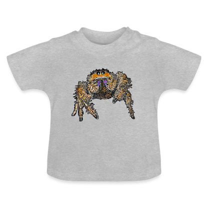 Baby T-Shirt Phidippus regius Everglades female - Grau meliert