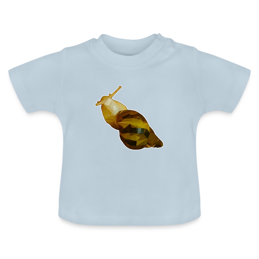 Baby T-Shirt Achatina reticulata Low Poly - Hellblau