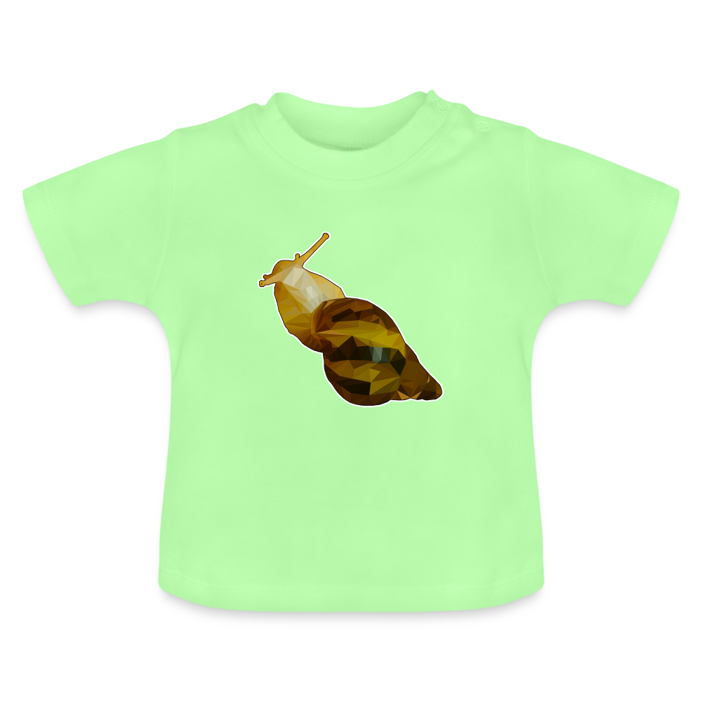 Baby T-Shirt Achatina reticulata Low Poly - Mintgrün