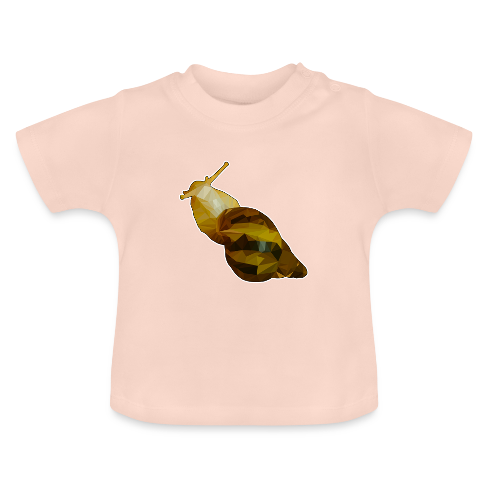 Baby T-Shirt Achatina reticulata Low Poly - Kristallrosa