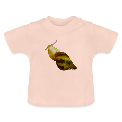 Baby T-Shirt Achatina reticulata Low Poly - Kristallrosa