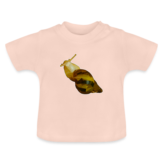 Baby T-Shirt Achatina reticulata Low Poly - Kristallrosa