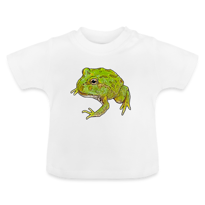Baby T-Shirt Ceratophrys cranwelli Peppermint Blue - weiß