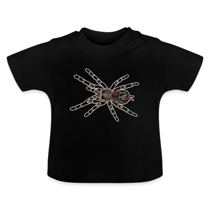 Baby T-Shirt Acanthoscurria geniculata - Schwarz