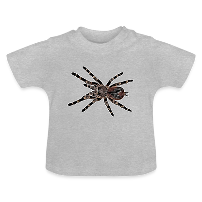 Baby T-Shirt Acanthoscurria geniculata - Grau meliert