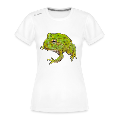 Frauen JAKO Sportswear T-Shirt Ceratophrys cranwelli Peppermint Blue - weiß