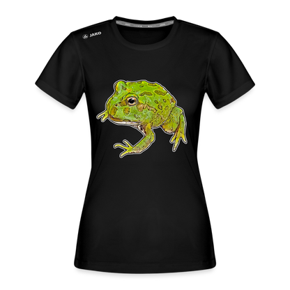 Frauen JAKO Sportswear T-Shirt Ceratophrys cranwelli Peppermint Blue - Schwarz