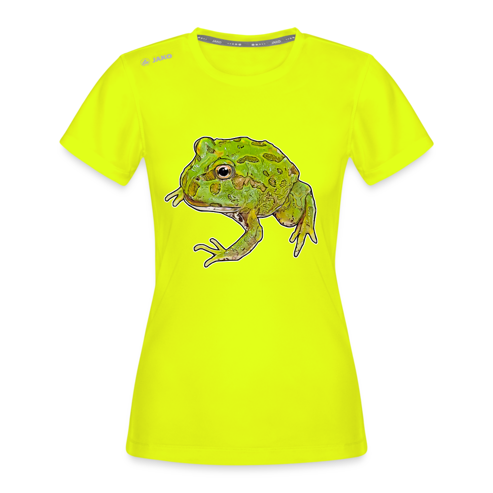 Frauen JAKO Sportswear T-Shirt Ceratophrys cranwelli Peppermint Blue - Neongelb